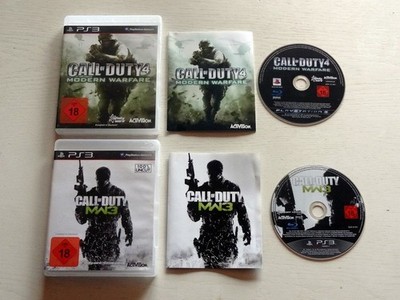 2 Spiele: Call of Duty 4 Modern Warfare UND COD MW 3 f. PS3 Sony Playstation 3 +