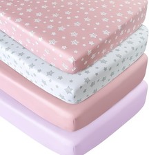 Crib Sheets Girls 4 Pack Fitted Crib Sheets Standard Size Crib Toddler