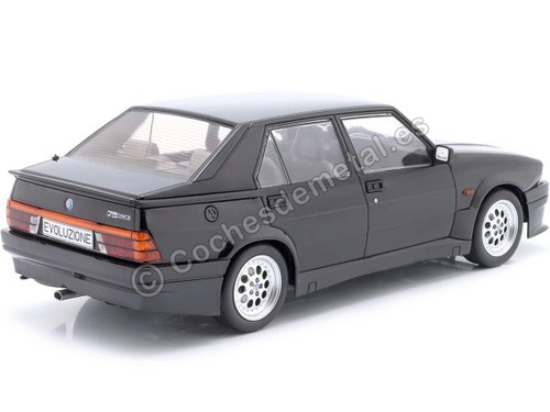 1987 Alfa Romeo 75 Turbo Evoluzione Negro 1:18 MC Group 18429 - Imagen 5 de 6