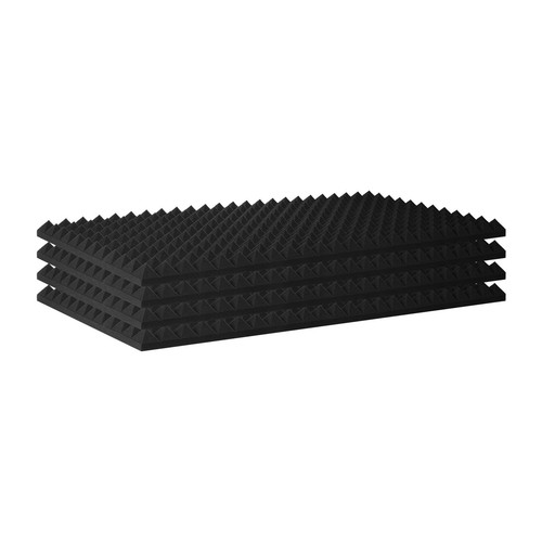 Acoustic Foam Panels 4 Pack 48 x 24 x 2 in for Studio Wall and Ceiling - Picture 11 of 12