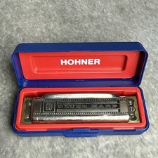 M Hohner Blues Harp Harmonica Key Of D 10 Hole With Case Made In Germany