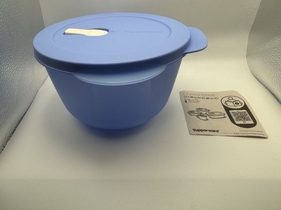 Tupperware CrystalWave 7½ Cup Microwave Bowl   Sheer Light Blue   New