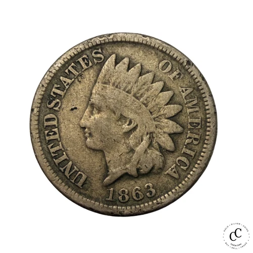 1863 Indian Head Penny