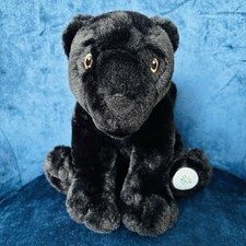 FAO Schwarz 2022 Planet Love 10" Black Panther Save The Earth Plush Animal