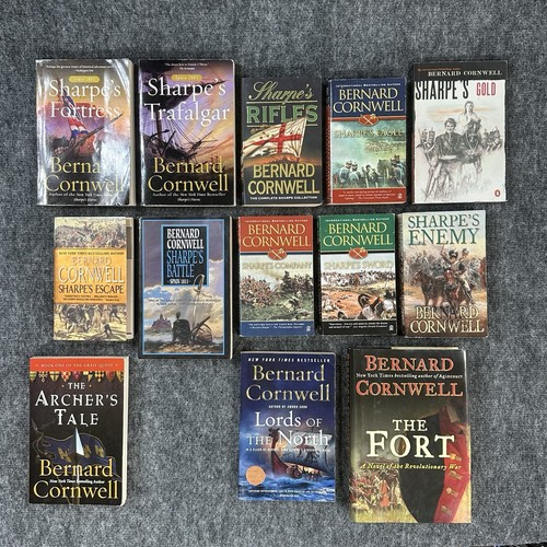 Lot of 13 Bernard Cornwell Novels Sharpe Series 3 4 6 8-10 12 13 15 16 & 3 Misc