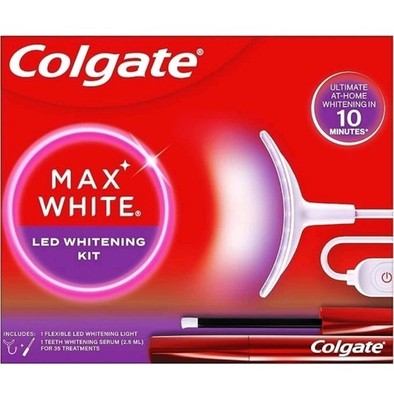 Colgate Max White Ultimate At Home LED Zahnaufhellungsset | Brandneu 