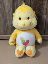 Care Bear Cousins JUMBO Plush 24  Playful Heart Monkey 2004 Yellow Vintage NWT