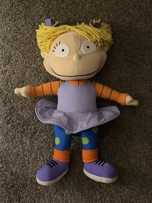 Vintage Nickelodeon Jumbo 24'' Angelica Rugrats 1997 Plush Doll