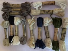Lot of 14 Paternayan Wool 3 ply Yarn Needlepoint Crewel Persian Yarn Virgin Wool