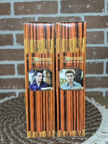 NSync Tour 2000 Collector's Edition J.C. & Justin Marionettes OB Y2K Boy band - Picture 3 of 14