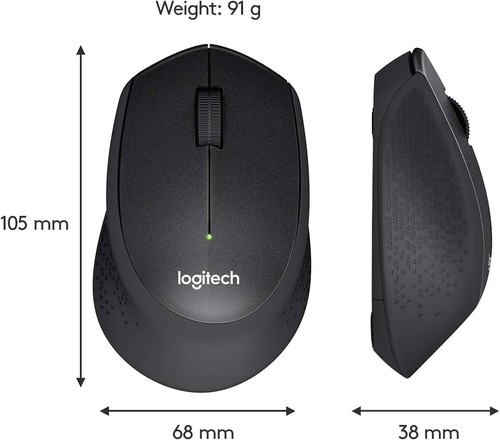 Logitech M330 SILENT PLUS Kabellose Maus, 2,4 GHz mit USB-Nano-Empfänger, 1000 D - Bild 4 von 5