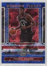 2019 Contenders Optic Winning Tickets Blue Cracked Ice Prizm Pascal Siakam 1e3h