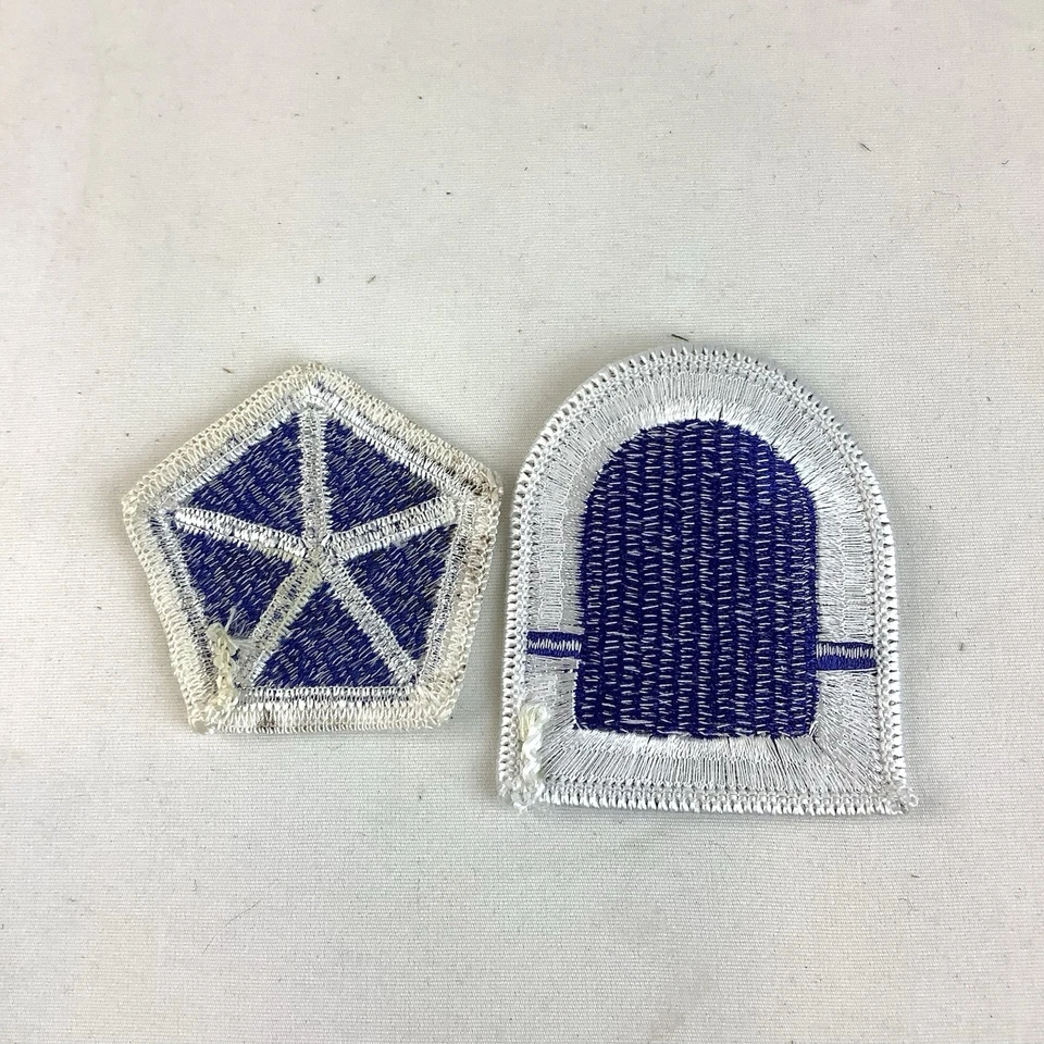 US Army/Air Force Shoulder Patch & Chevrons 12 Embroidered Unit Insignia - Image 3 of 4