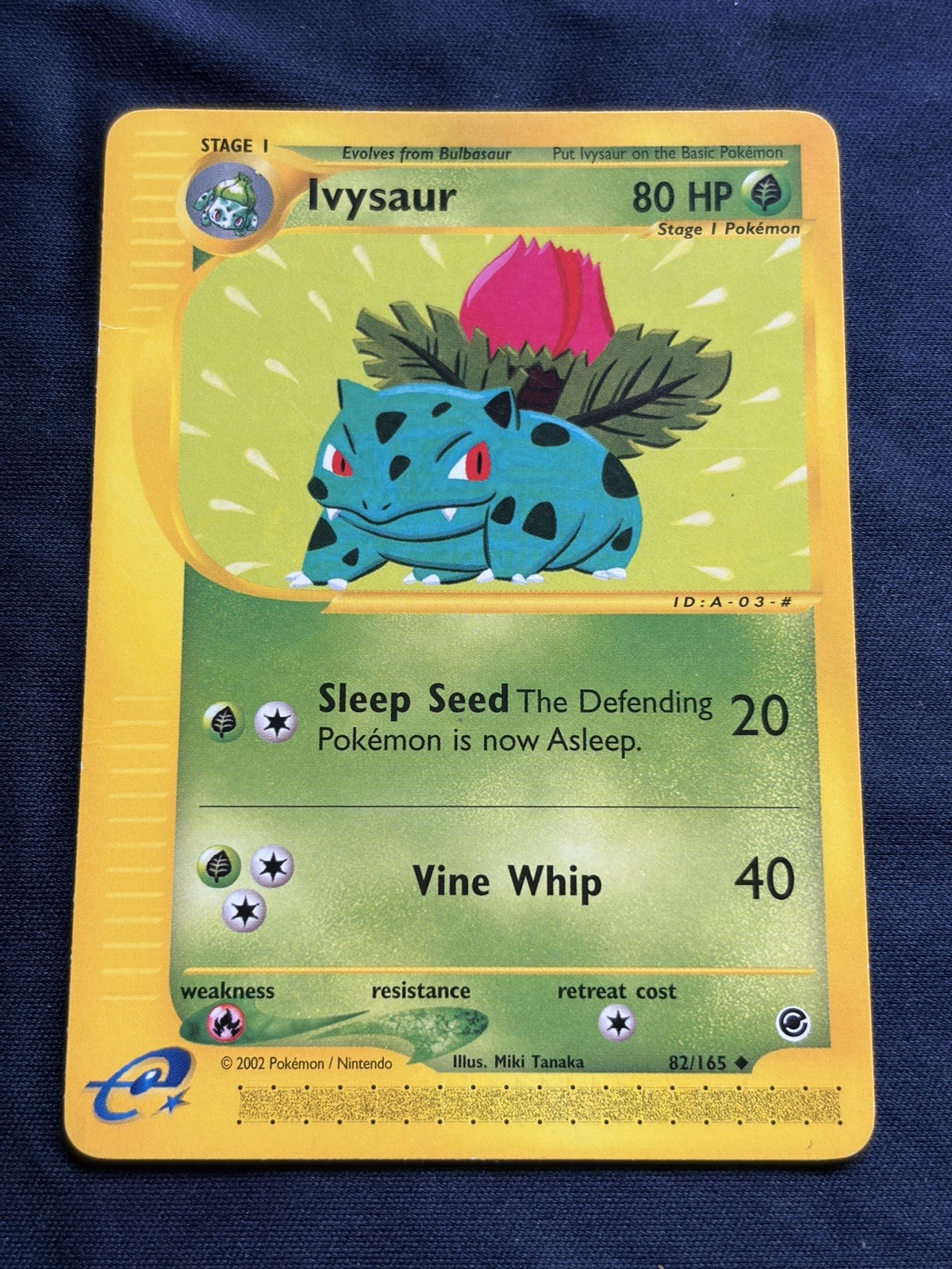 Pokemon TCG Ivysaur Expedition Card 82/165 Uncommon, LP