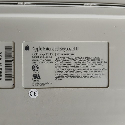 1x niesprawdzona klawiatura rozszerzona Apple II bez przewodów - Zdjęcie 4 z 4
