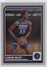 2023-24 Panini NBA Hoops Rookies Silver 22/199 Leonard Miller #237 11ch