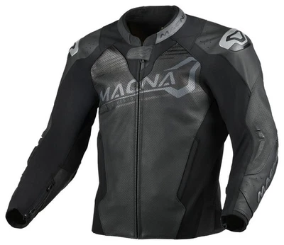 Blouson de moto Cuir Homme Macna Blitz Black - Photo 1/3