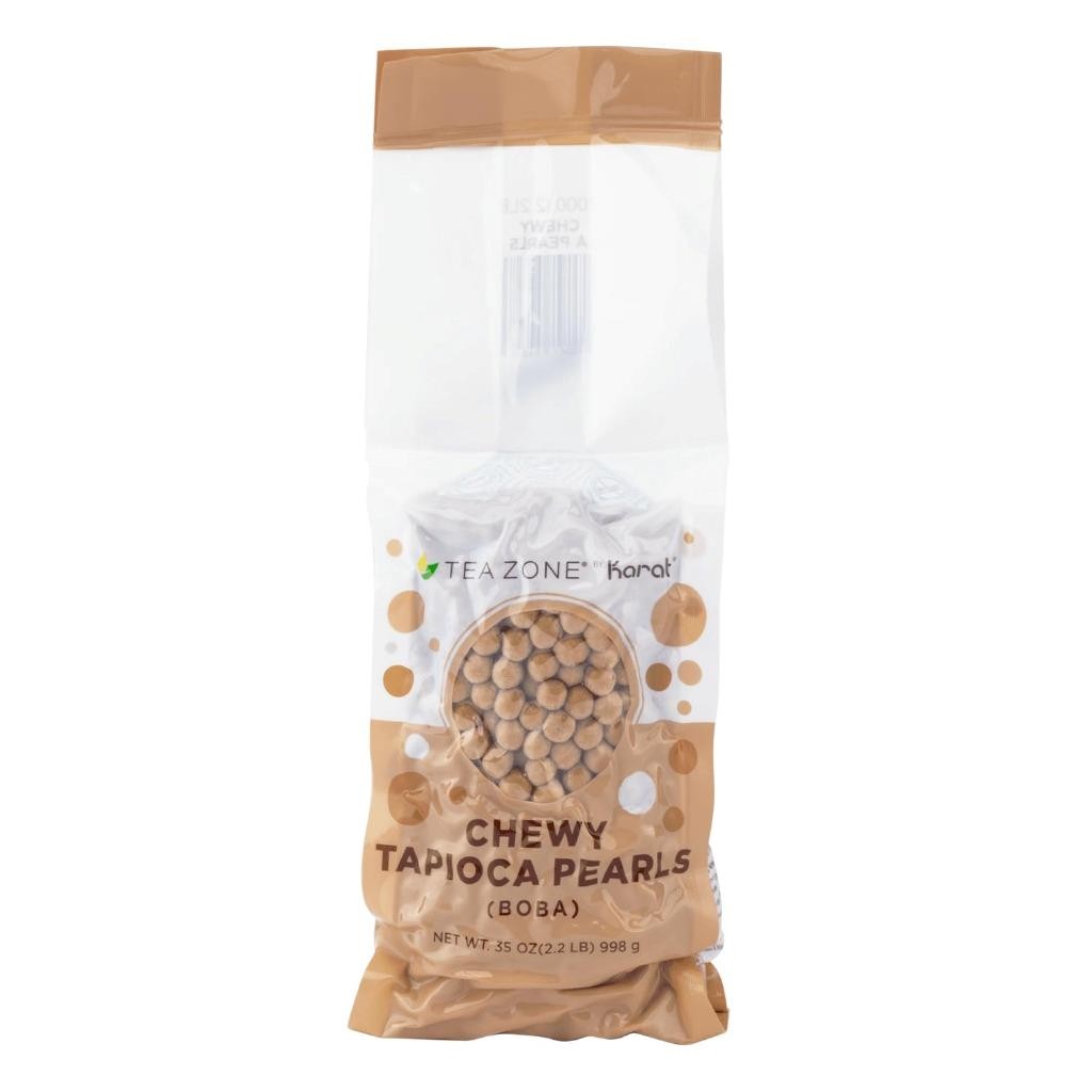 Tea Zone Masticable Negro Boba Tapioca Perlas Boba Burbuja Té 2.2 Lbs. ¡Nuevo tamaño!