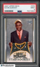 2007 Upper Deck #234 Kevin Durant Supersonics RC Rookie PSA 9 MINT