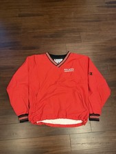 VTG Ball State University Cardinals Champion Red Windbreaker Jacket Men's Large