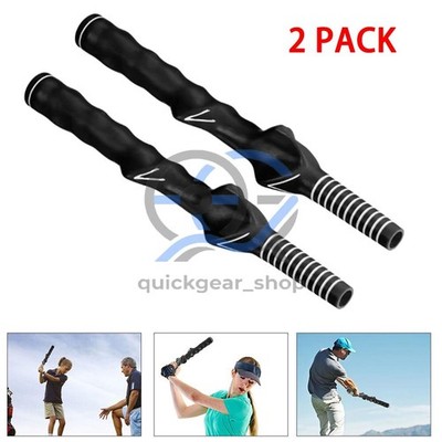 2Pcs Right-Hand Golf Swing Training Grip Standard Teaching Aid Warm Up Trainer