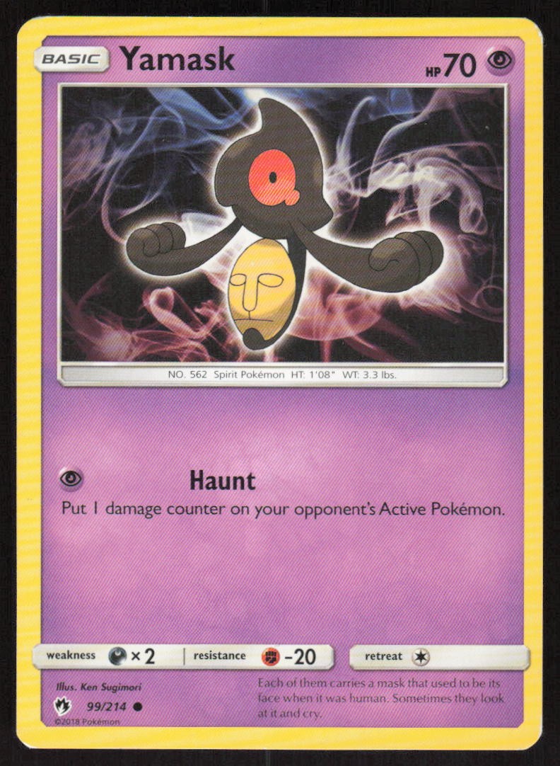Pokemon Yamask Common 99/214 SM - Lost Thunder LP