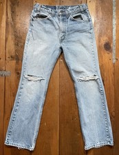 Vintage 90s Levi  s 517 Jeans Mens 32x30 Orange Tab Boot Cut Thrashed Grunge USA