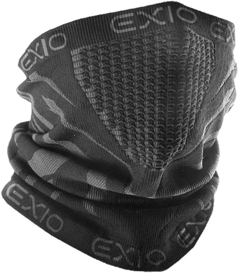EXIO Winter Neck Warmer Gaiter/Balaclava (1Pack or 1. Black/Grey (1pack)