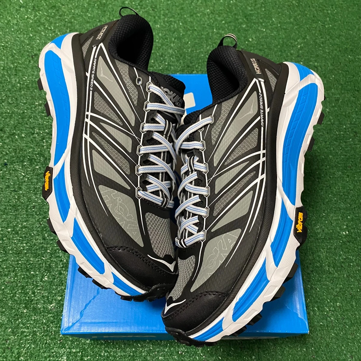 Hoka One One HOKA Mafate Speed 2 Black White Blue for sale | eBay