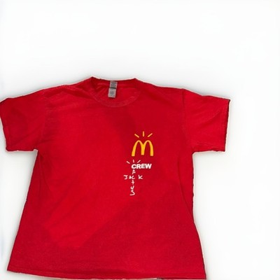 Cactus Jack Mcdonald s Crew Tee Sz M New