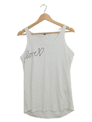 Fresh Made Top Femme Blanc Imprimé Love Casual (EU 40, INT L) - Photo 1/3