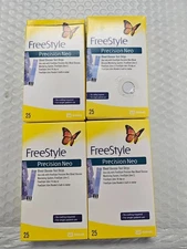 FreeStyle Precision Neo 100ct Diabetic Test Strips Expires 2/2026-8/2026