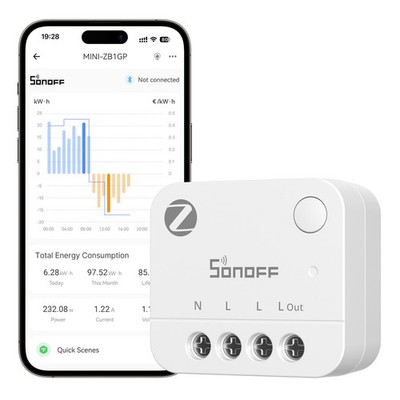 SONOFF Zigbee Stromzähler ohne Schalter Energiemesser Sprachsteuerung Repeater