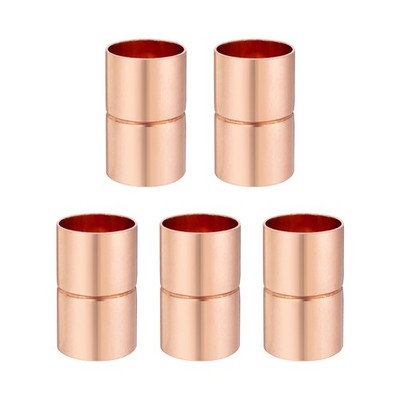 Straight Coupling Copper Fittings 1/2 Inch Copper Pipe Welding Joint Connecto...