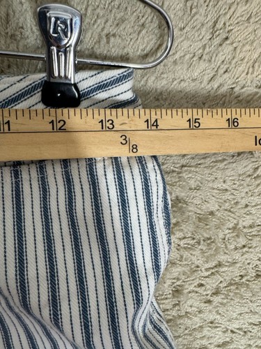 Madewell Emmett Wide-Leg Crop Pants in Herringbone Railroad Stripe Size 27 - Picture 7 of 11