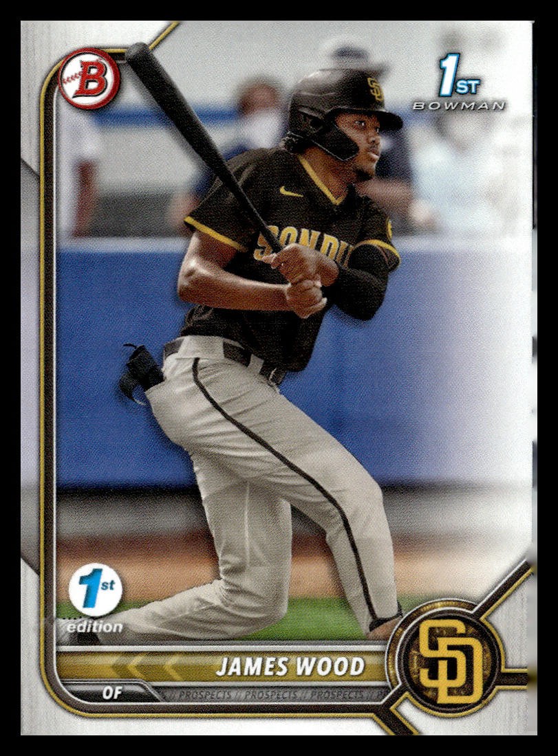 2022 Bowman 1st Edition #BPPF-108 James Wood