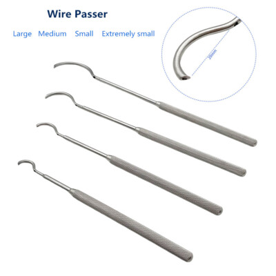 Stainless Steel Wire Threading Device Small Pet Wire Passers Orthopedic Trauma
