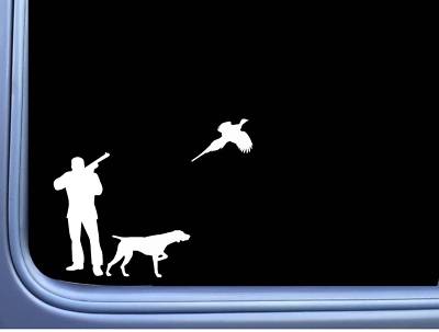 Pheasant German Shorthaired Pointer J867 8 inch Sticker dog Decal