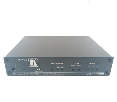 Kramer VM-114H2C 2x Eingang 1:4 HDMI DA / 2x CAT5 Ausgänge Verteiler Verstärker