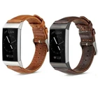 For Fitbit Charge 4 3 Genuine Leather Watch Band Casual Wrist Strap Bracelet