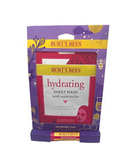 Burt's Bees Me Moment Duo Hydrating Sheet Mask With Watermelon Lip Balm