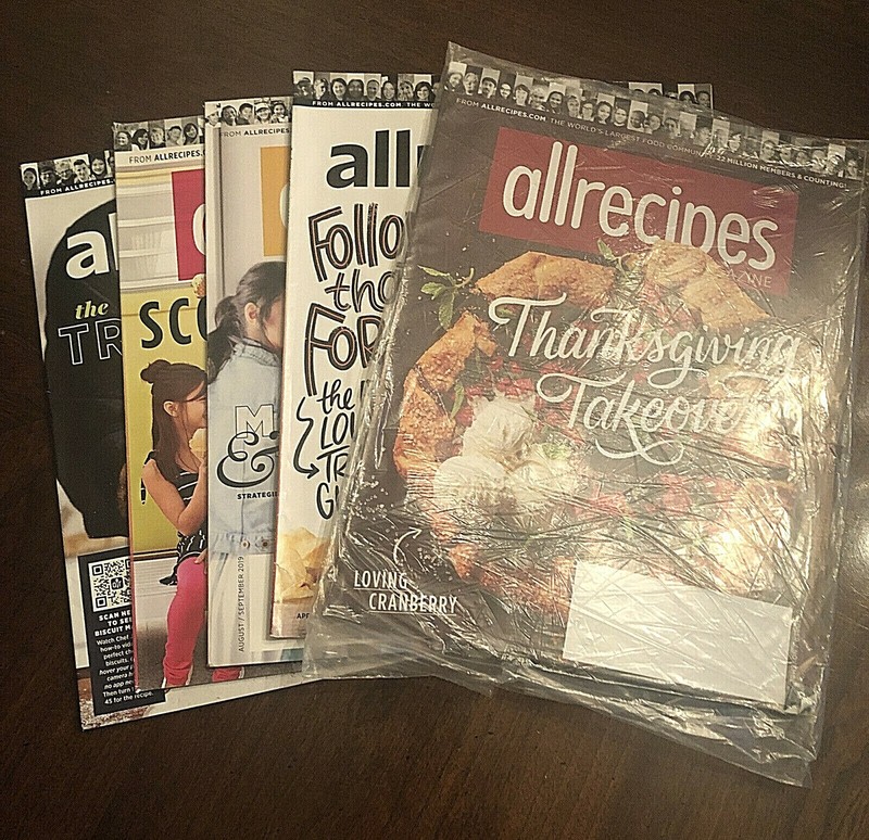 All Recipes Magazine 6 One New Sealed Copy 2019 & 2020 Thanksgiving