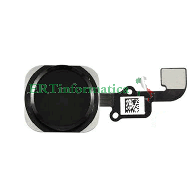 Flat Home Button Tasto Home Bottone Iphone 6 4.7' 6 Plus 5,5' Nero Black Cell Phones & Accessories Cell Phones & Accessories