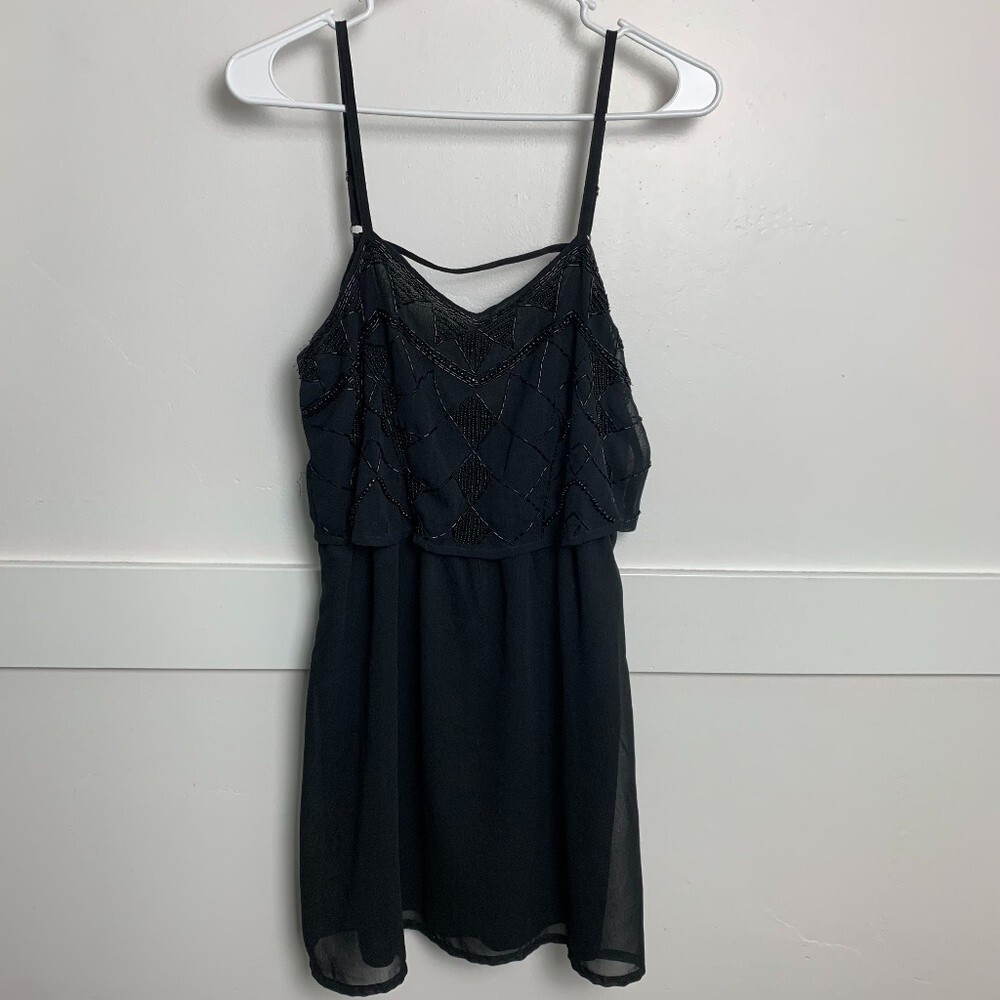 Forever 21 Black Beaded Mini Dress Size Small | eBay Forever 21 Black Beaded Mini Dress Size Small | eBay