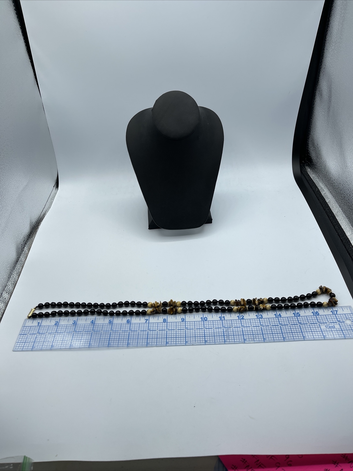 Beautiful Gemstone BEADED Statement NECKLACE  #NF… - image 9