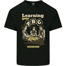 Ouija Board Learning Your ABC Mens Cotton T-Shirt Tee Top