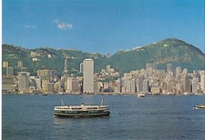 BR100597 the gran view of harbour ship bateaux  china hong kong