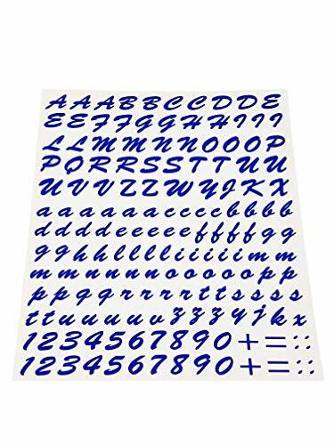 Quattroerre 1236 Kit Lettere Adesive, Blu (B4F)