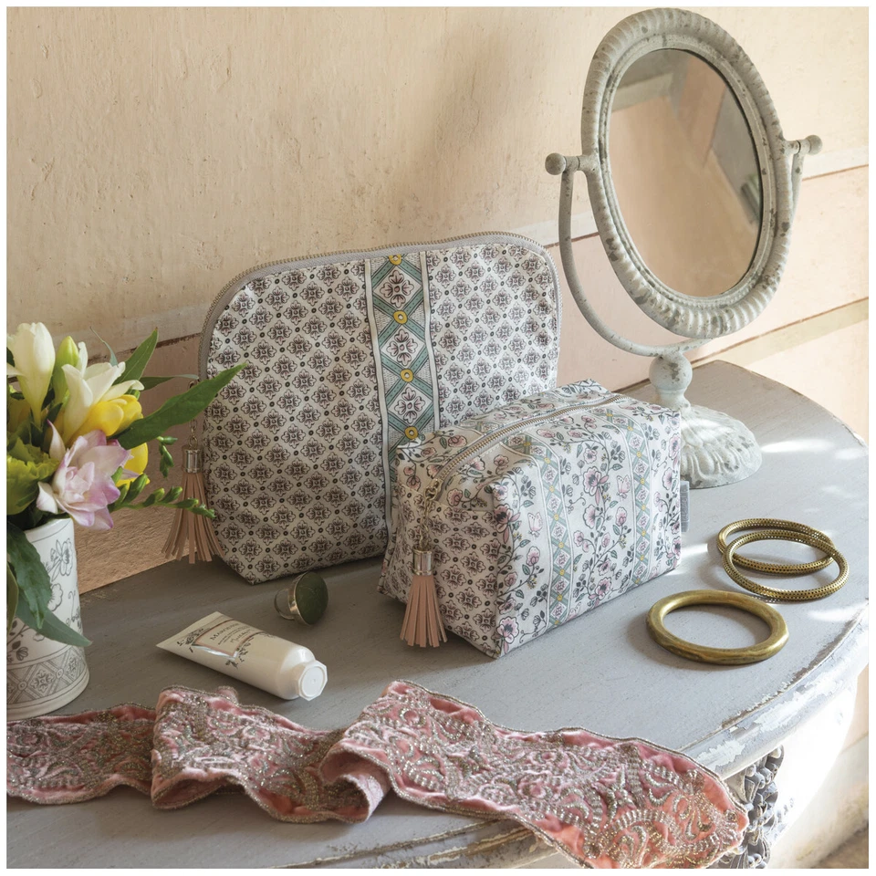Kosmetiktasche Schminktasche 17x11x10 cm Vintage Shabby Nostalgie Mathilde M.