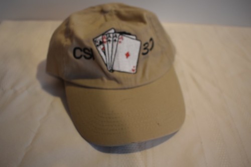 CSI 300 Baseball Cap Playing Cards 100% Cotton Made in China